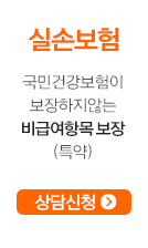 실손보험-국민건강보험이 보장하지 않는 비급여 항목 보장(특약)